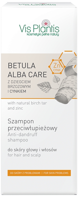 betula alba care szampon przeciwłupieżowy z dziegciem brzozowym i cynkiem