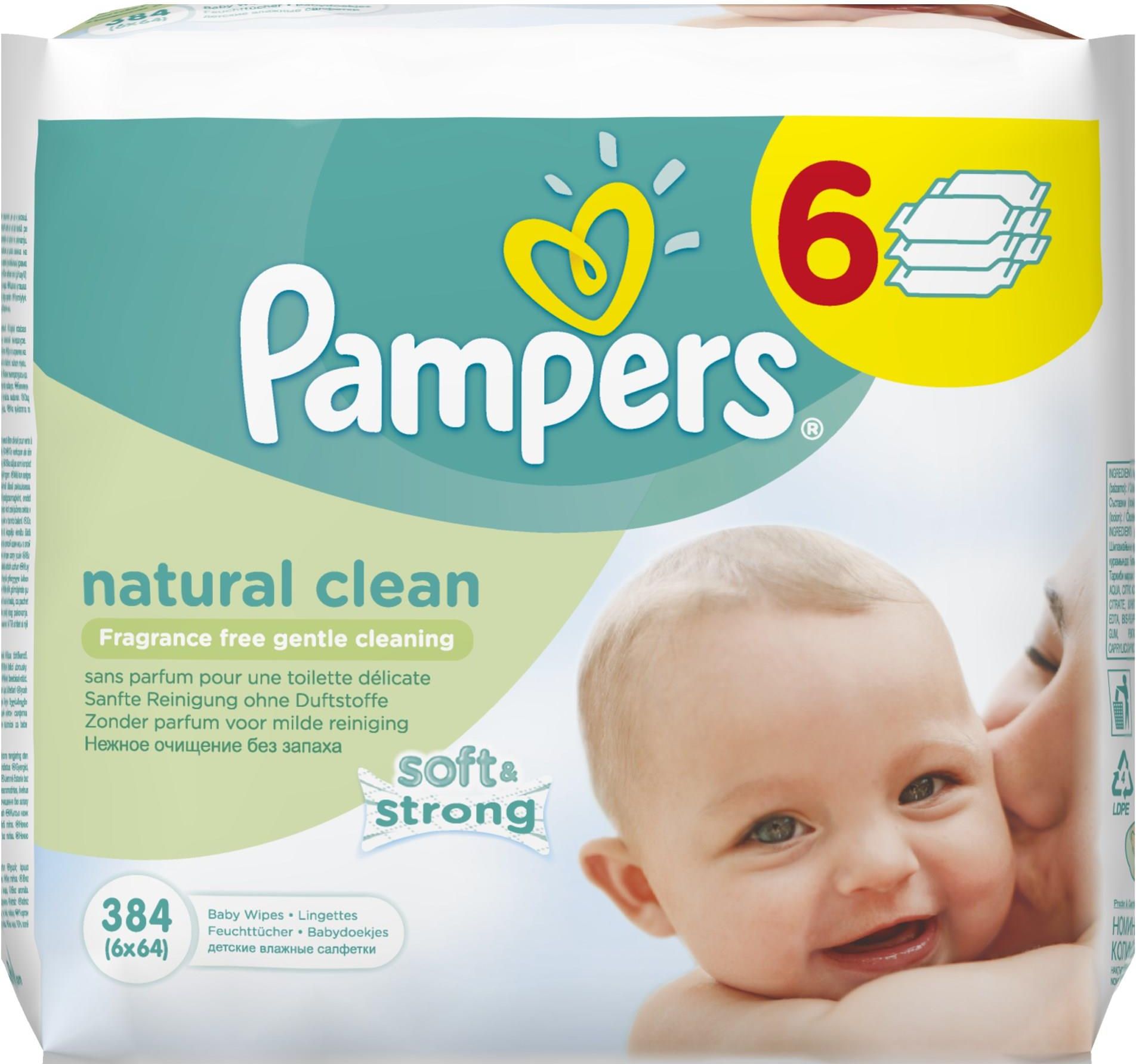 pampers natural clean chusteczki dla niemowląt