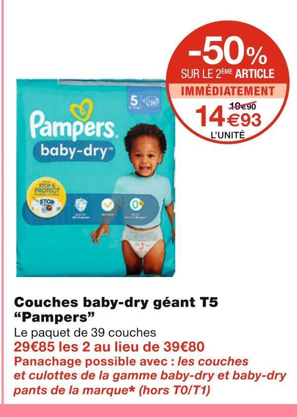 monoprix pampers