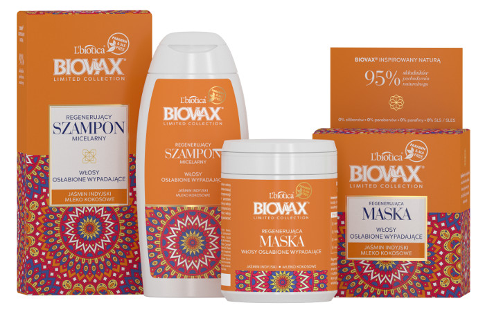 biovax jaśmin indyjski mleko kokosowe szampon