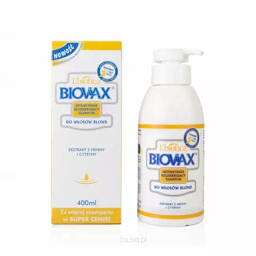 biovax szampon do włosów blond skład