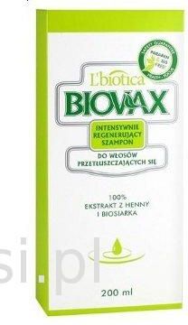 biovax szampon regenerujący do włosów przetłuszczających się