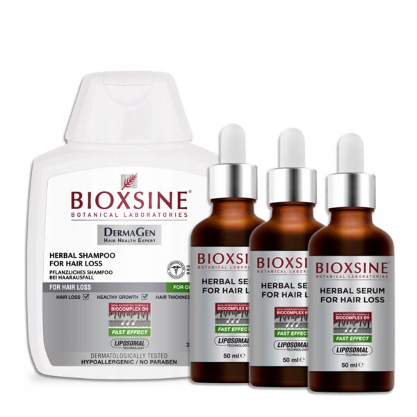 bioxsine ampułki szampon do włosów tłustych