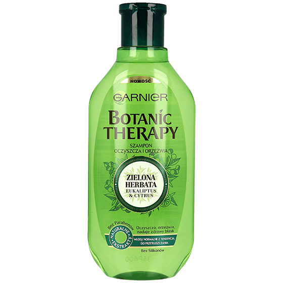 specjalistyczny szampon w zielonej butelce