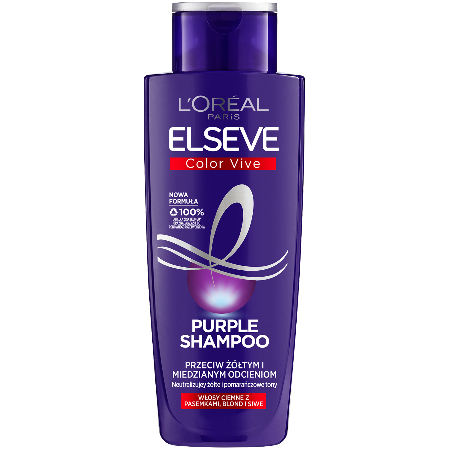 fioletowy szampon na włosy