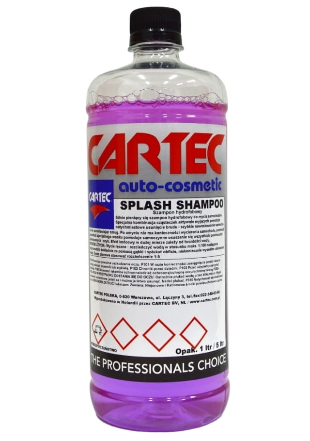 cartec splash shampoo 1 l szampon z hydrowoskiem