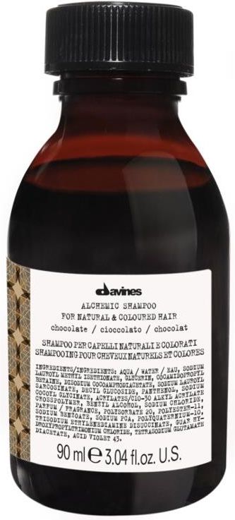 davines alchemic chocolate szampon do włosów ciemnobrązowych i czarnych