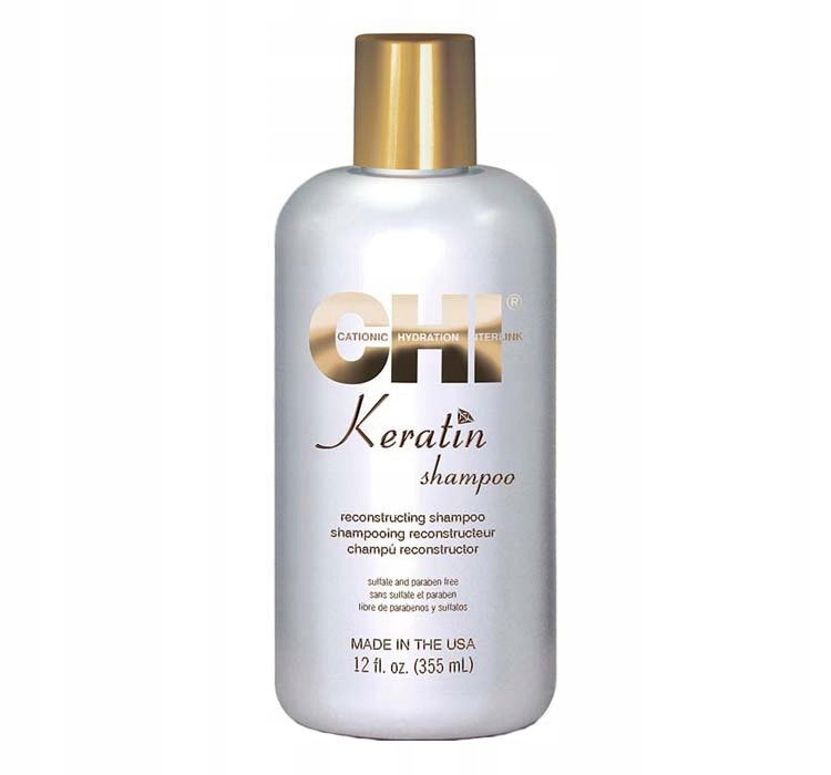 chi keratin gold zestaw szampon odżywka 2x355ml