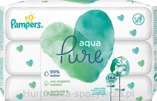 chusteczki dla niemowląt pampers aqua pure