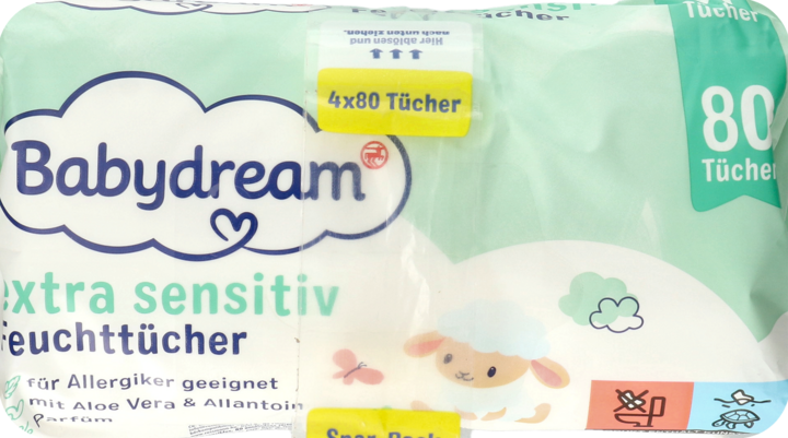 chusteczki nawilżane babydream sensitive skład