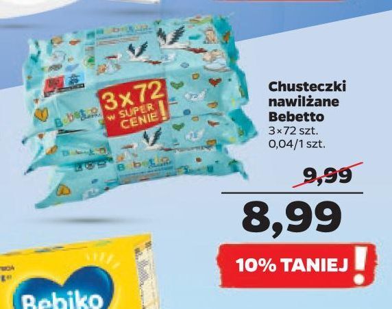 chusteczki nawilżane bebetto