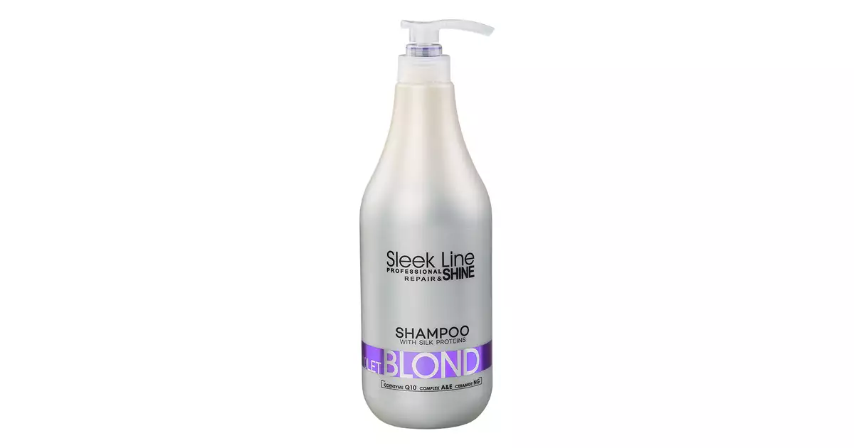 czy szampon sleek line fioletowy farbuje włosy