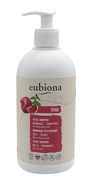 eubiona szampon rewitalizujący z pokrzywą i owocem granatu