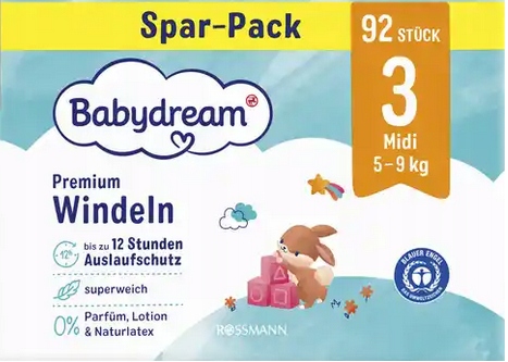 rossmann pieluchy babydream 3