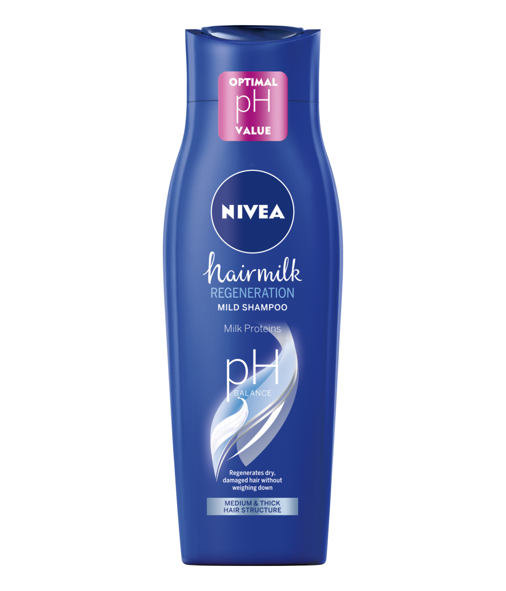 nivea hair milk szampon do grubych włosów
