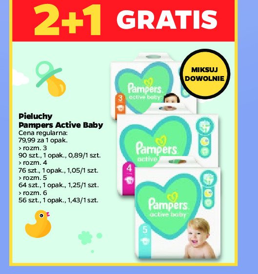 pieluchy pampers 3 promocja netto