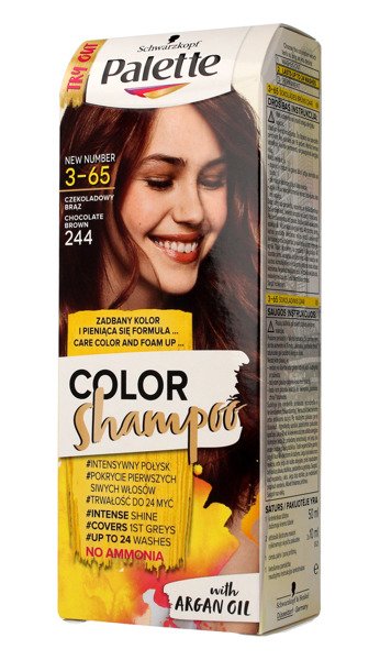 palette szampon koloryzujący jasny brąz