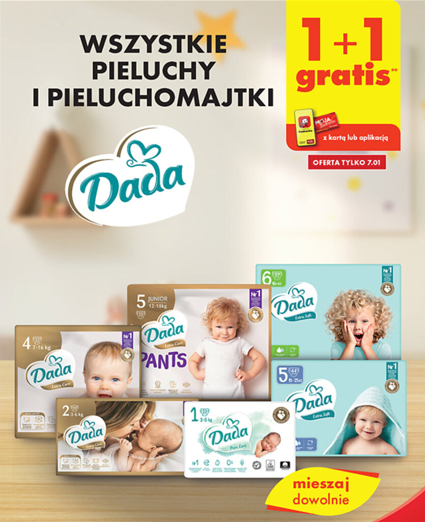 czy jest obecnie jakas promocja na pieluchy 2 1