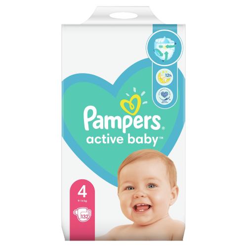 pampers active baby 4 132 szt