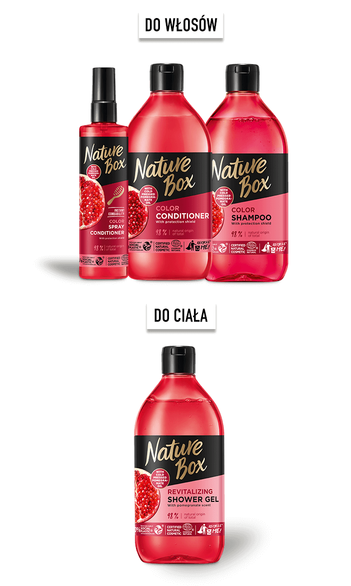 nature box szampon czerwony