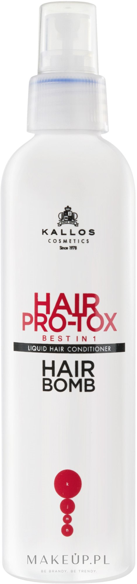 kallos hair pro-tox spray lakier do włosów
