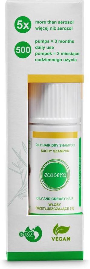 ecocera oily hair suchy szampon do włosów przetłuszczających się 15g