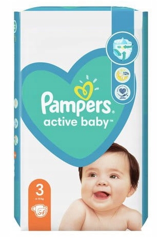 pampers pieluchy active baby 3 midi 174 sztuk