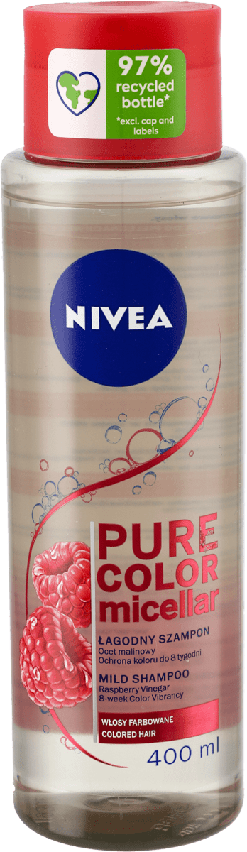 nivea pure color micellar szampon do włosów farbowanych