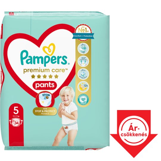 tesco pampers premium care pieluchomajtki 5