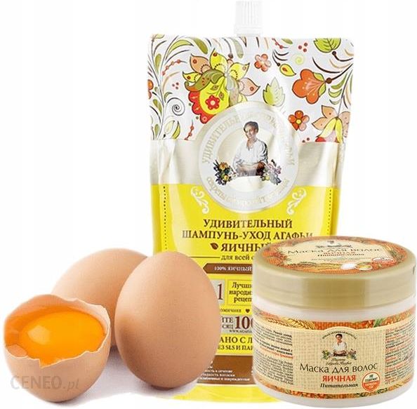 szampon macadamia ecolab i maska jajeczna agafii