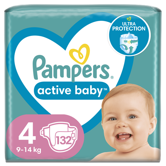 pampers pieluchy active baby 4 maxi 174 sztuki