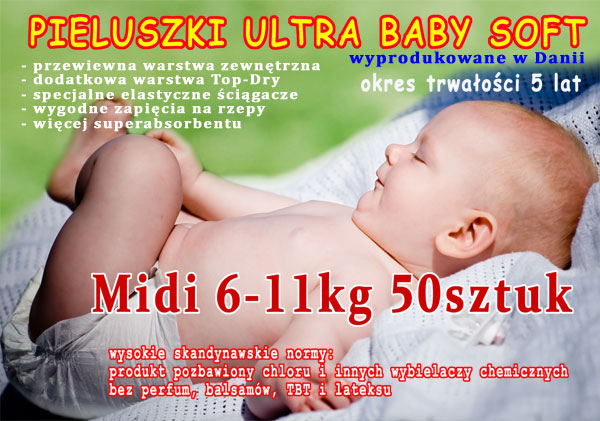 ultra baby soft antyalerczne pieluchy