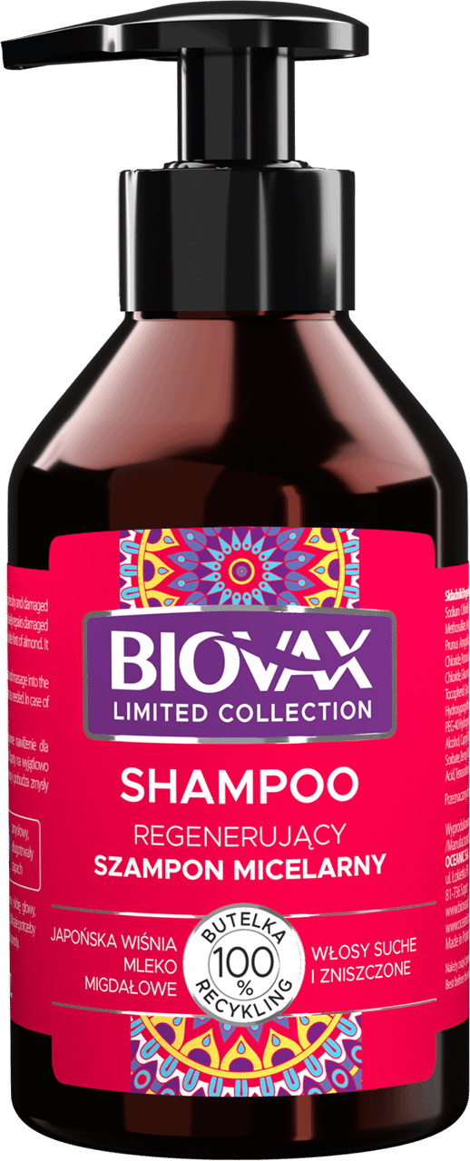 biovax japońska wiśnia szampon silikony