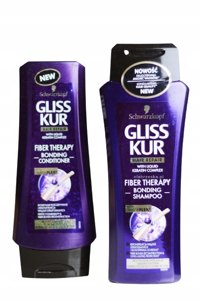 gliss kur fiber therapy szampon do włosów przeciążonych 250 ml