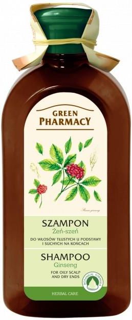 green pharmacy żeń-szeń 350ml szampon do włosów tłustych