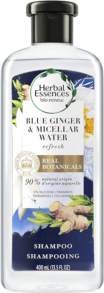 herbal essences szampon micellar water and blue ginger