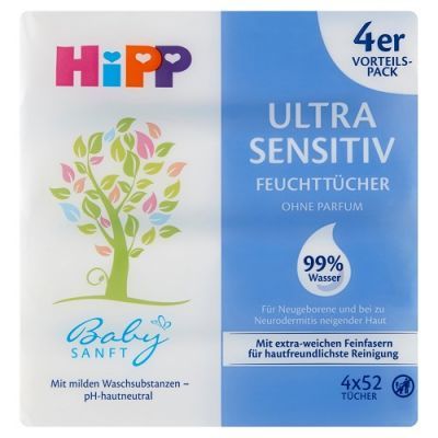 hipp chusteczki nawilżane ultra sensitive