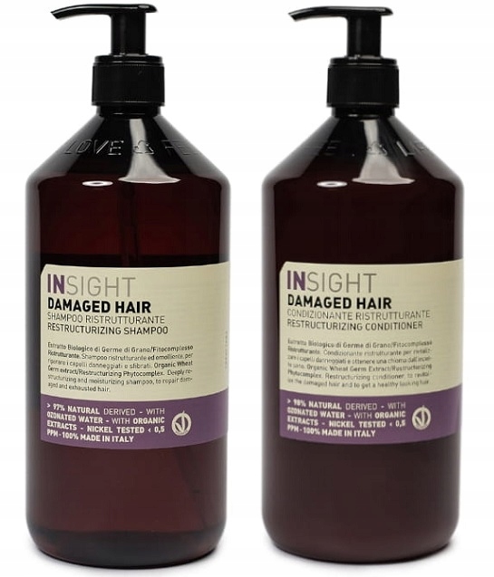 insight colored hair szampon 400ml odżywka 400ml