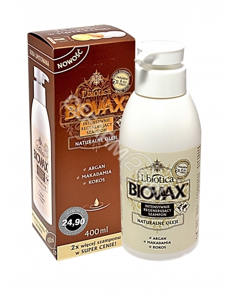 iovax argan makadamia kokos intensywnie regenerujący szampon 400 ml