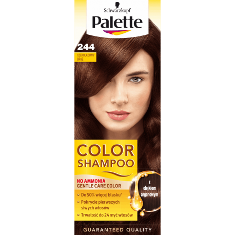 jasny brąz kolor szampon palette włosy
