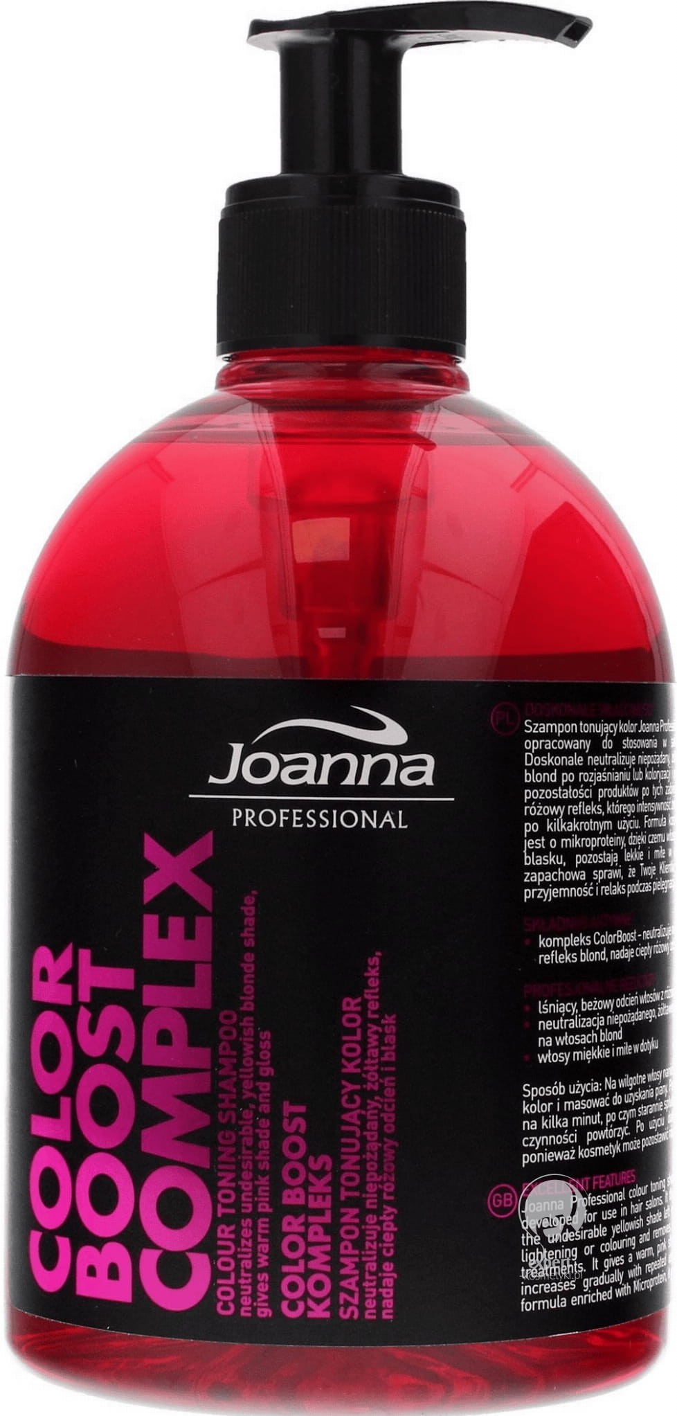 joanna szampon różowy color boost complex