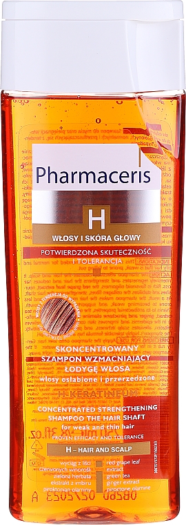 koncentrowany szampon wzmacniający do włosów osłabionych pharmaceris