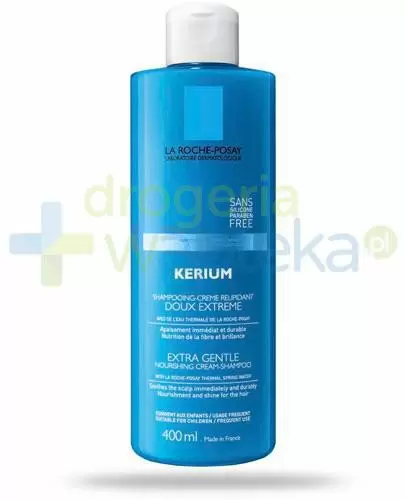 la roche-posay kerium szampon delikatny do wrażliwej skóry głowy 400ml