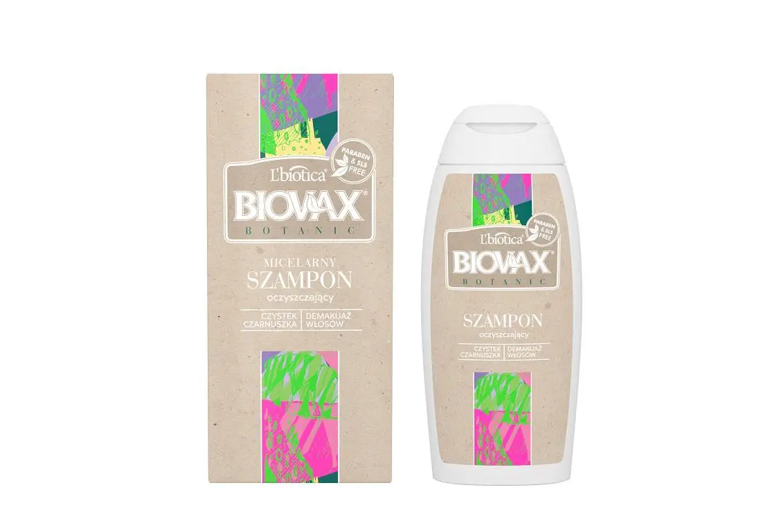 lbiotica biovax botanic szampon micelarny czystek i czarnuszka