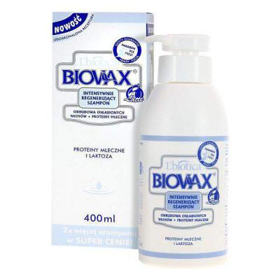 lbiotica biovax latte szampon odbudowa włosów osłabionych 200 ml