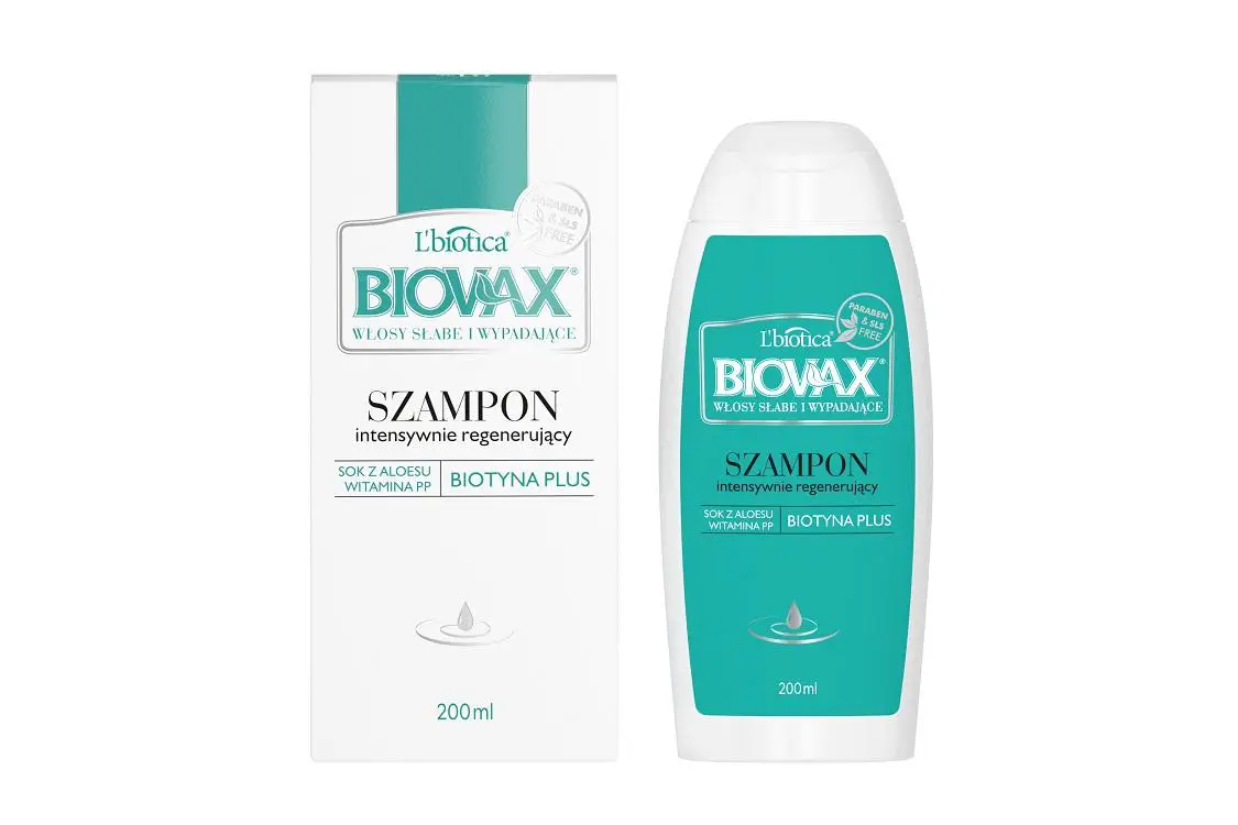lbiotica biovax szampon do włosów słabych i wypadających 400ml