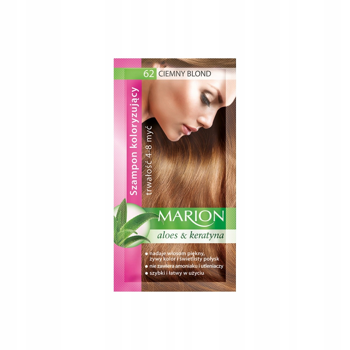 marion szampon koloryzujący ciemny blond 62