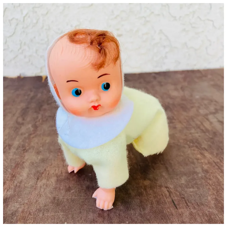 mechanical toy crawling baby in pampers