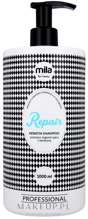 mila pro hair cosmetics repair profesjonalny szampon odbudowujący z keratyną