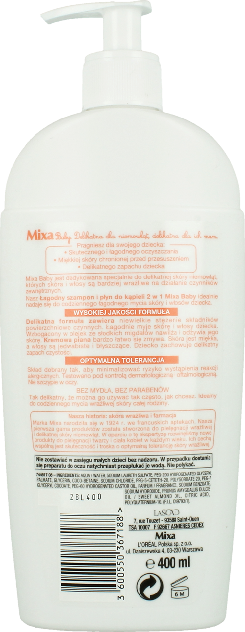 mixa baby szampon rossmann